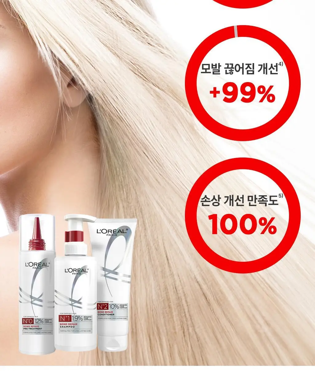 [손상모 강화] 로레알파리 본드 리페어 트샴트 모발강화 3종 상세페이지 13